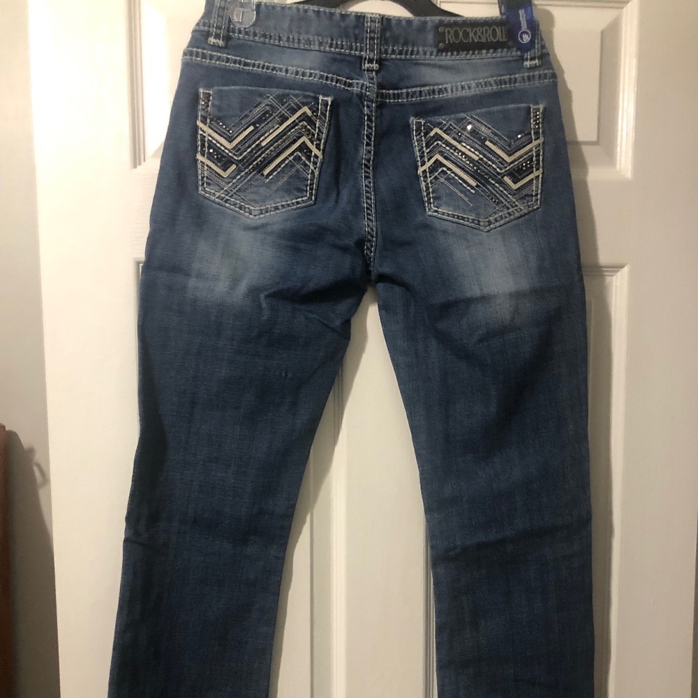 Jeans Rock&Roll Cowgirl Mid-Rise 31x34 light wash jeans